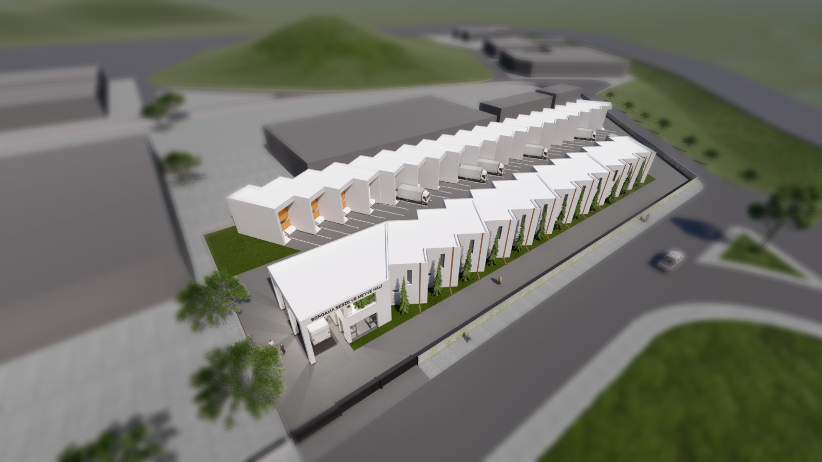 Büyükşehir�den Bergama�ya modern sebze ve meyve hali! Güncel Ege�ye