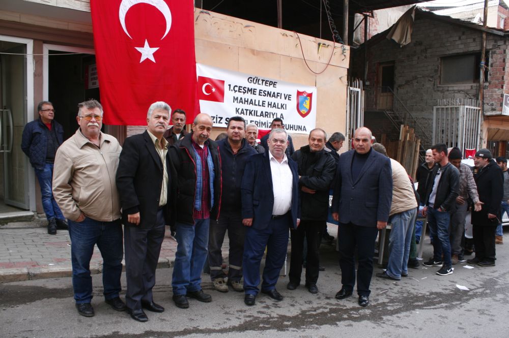 Gültepe esnafı Afrin şehitlerini unutmadı