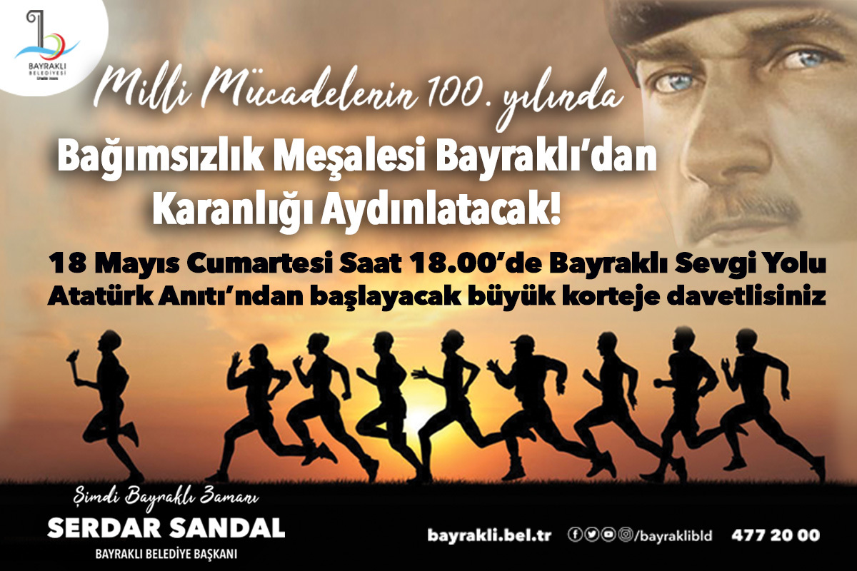 Bayraklı'da 19 Mayıs coşkusu kortejle başlıyor