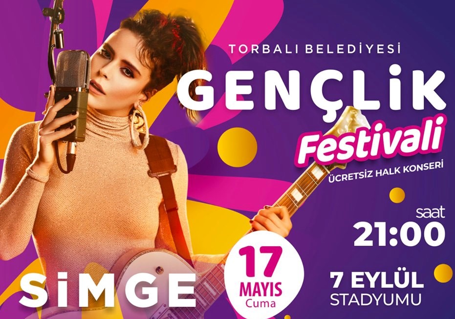 Torbalı, 19 Mayıs'ı Simge Sağın konseri ile kutlayacak