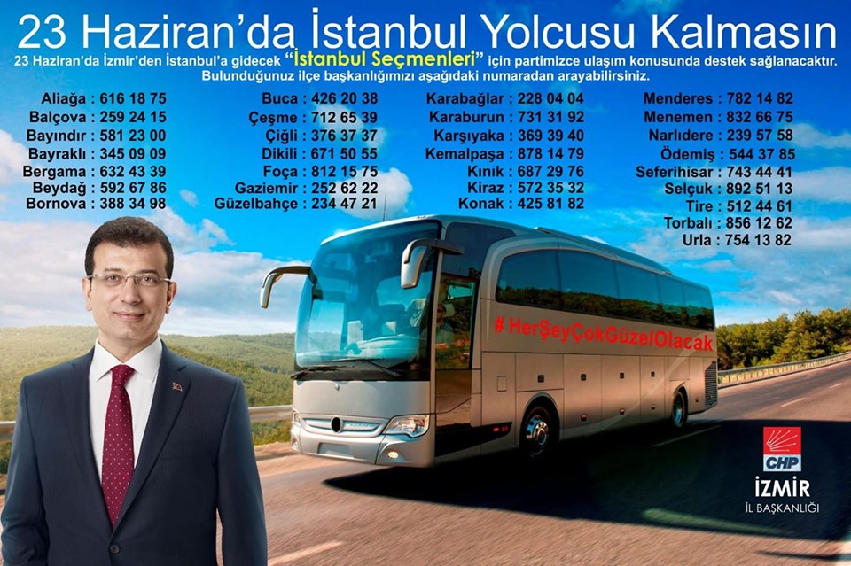 CHP İzmir'den İstanbul'a çıkarma