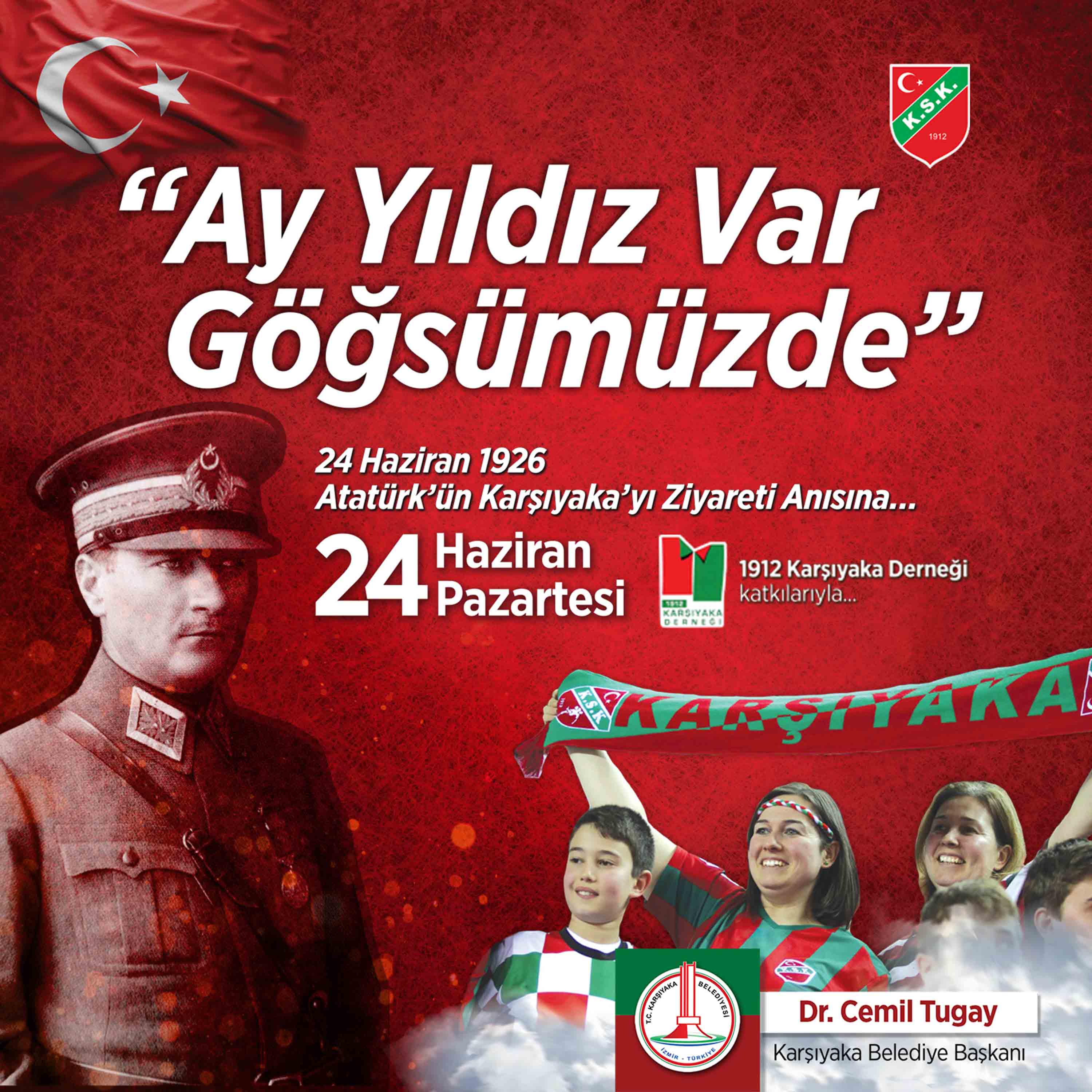 Karşıyaka’da tek yürek kutlama: “Ay-Yıldız Var Göğsümüzde”