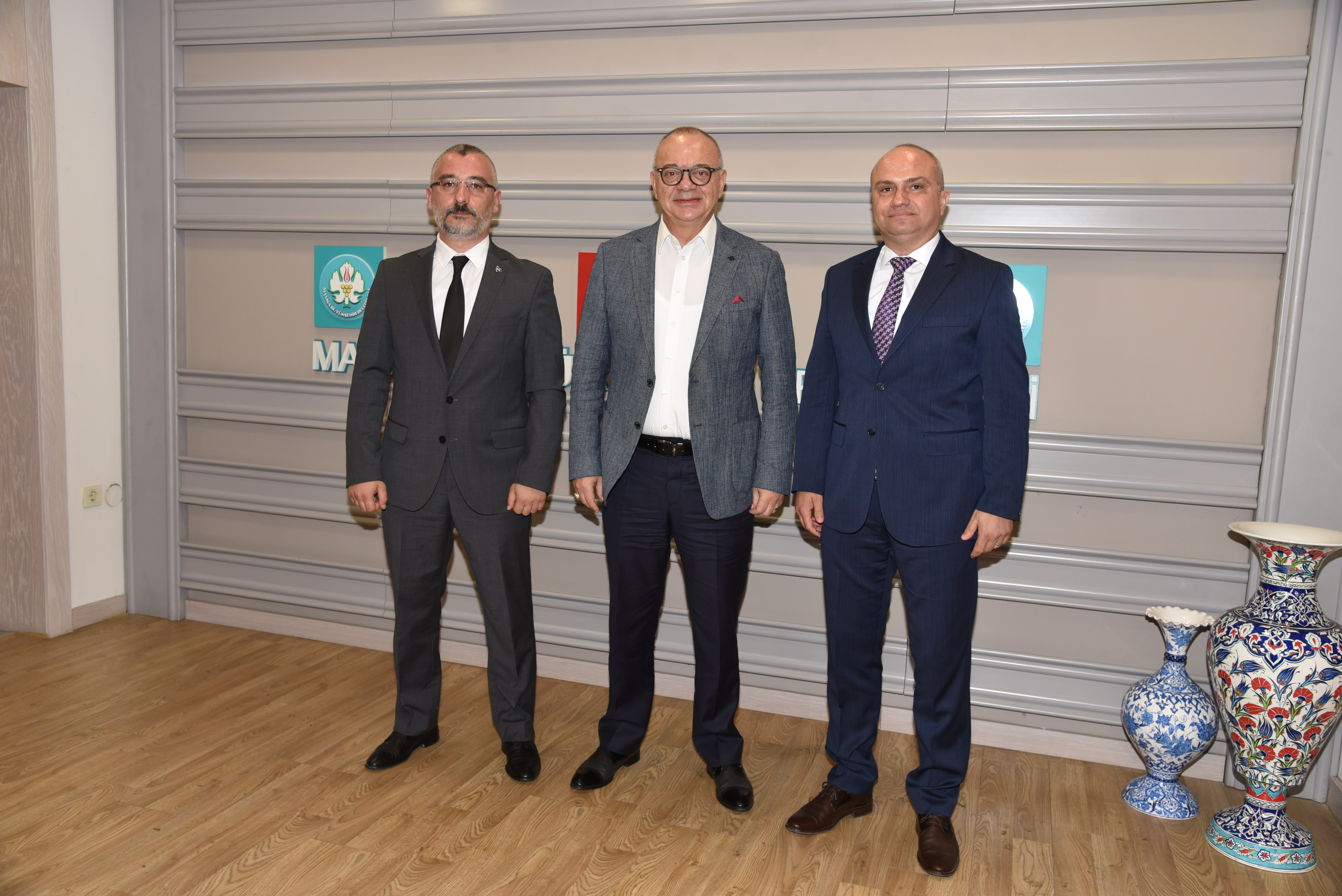 MHP ve AK Parti İl Başkanlarından Başkan Ergün’e Ziyaret