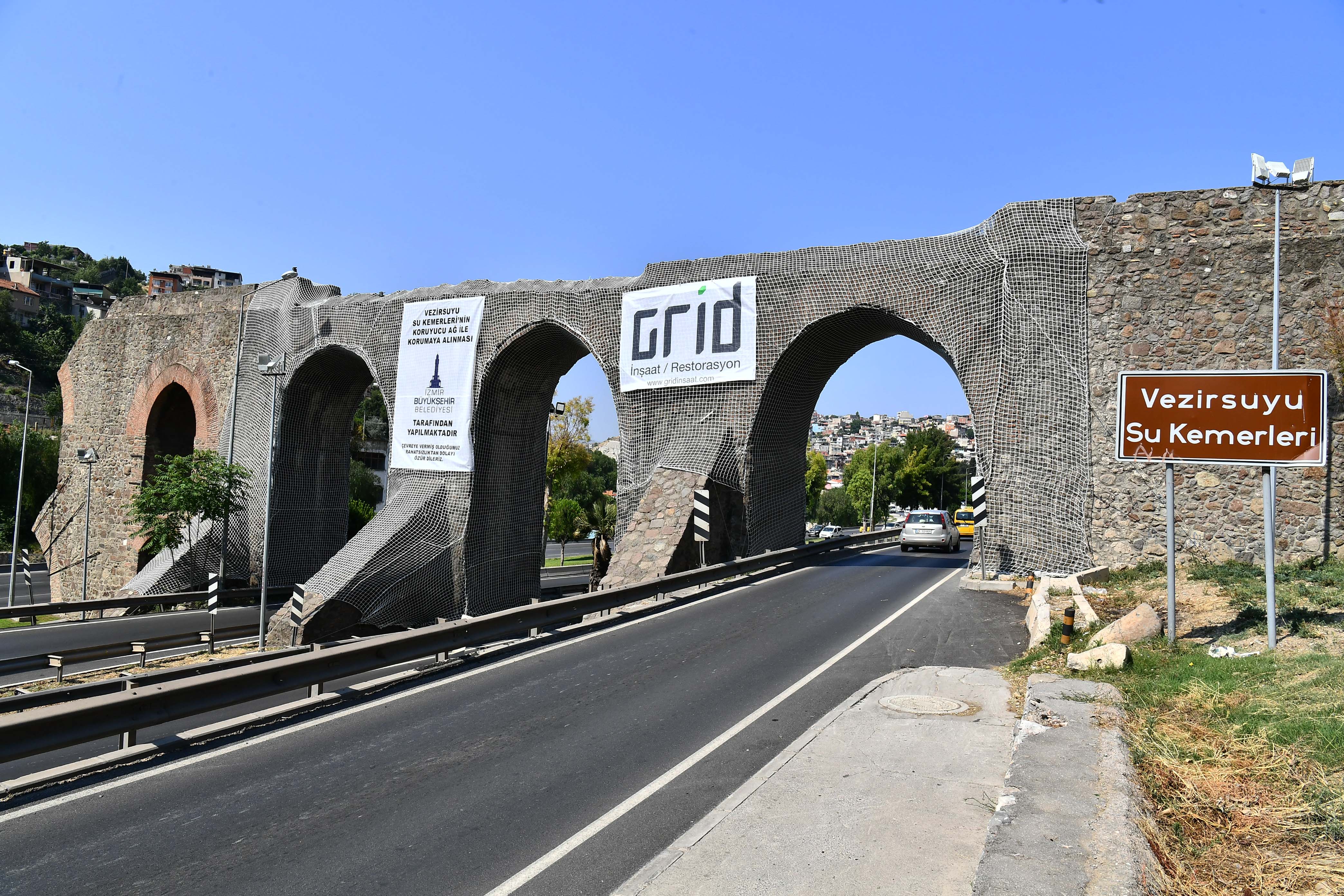 İzmir'in tarihi su kemeri bakımda