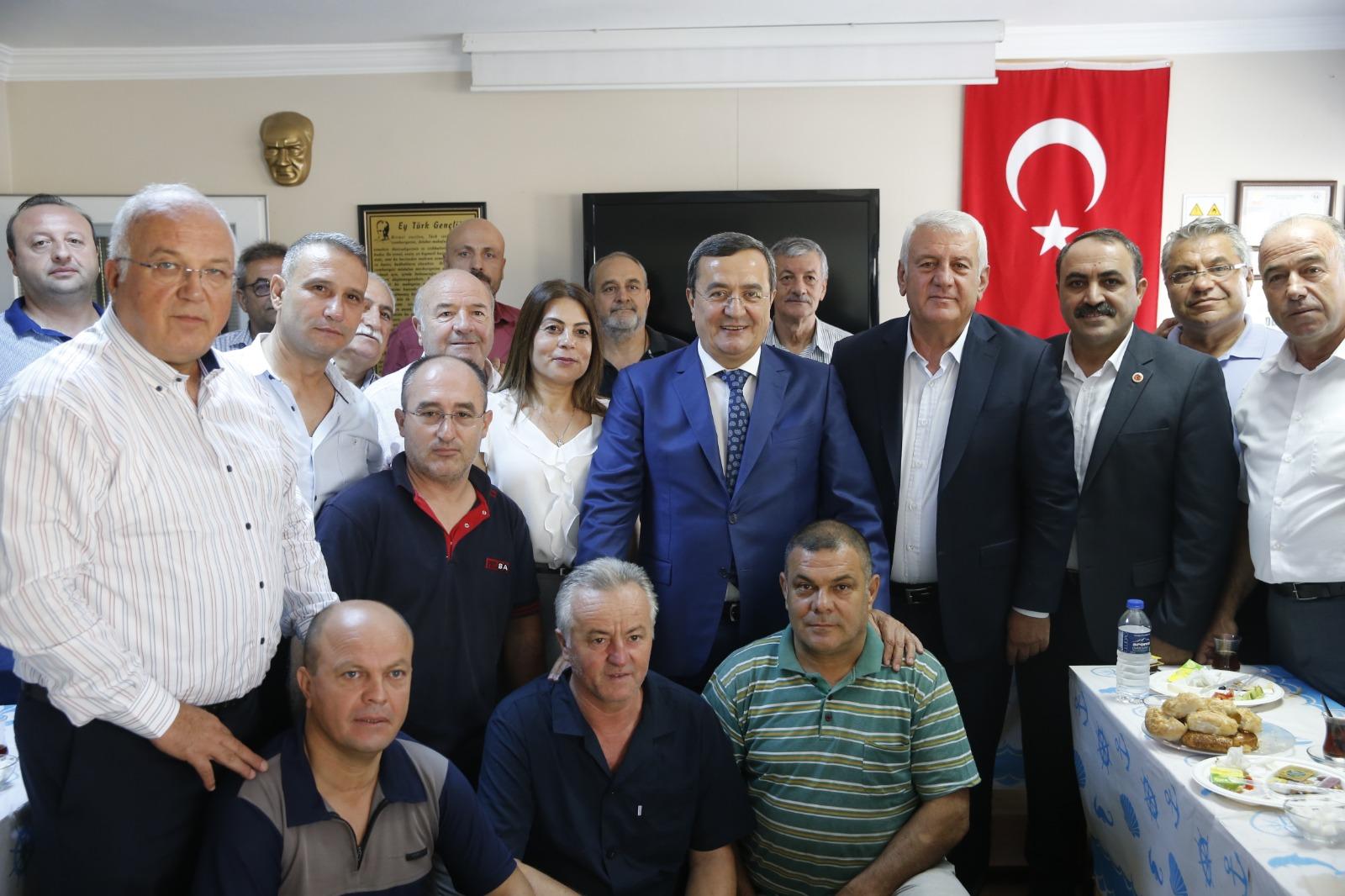 Başkan Batur'dan sanayii esnafına ziyaret