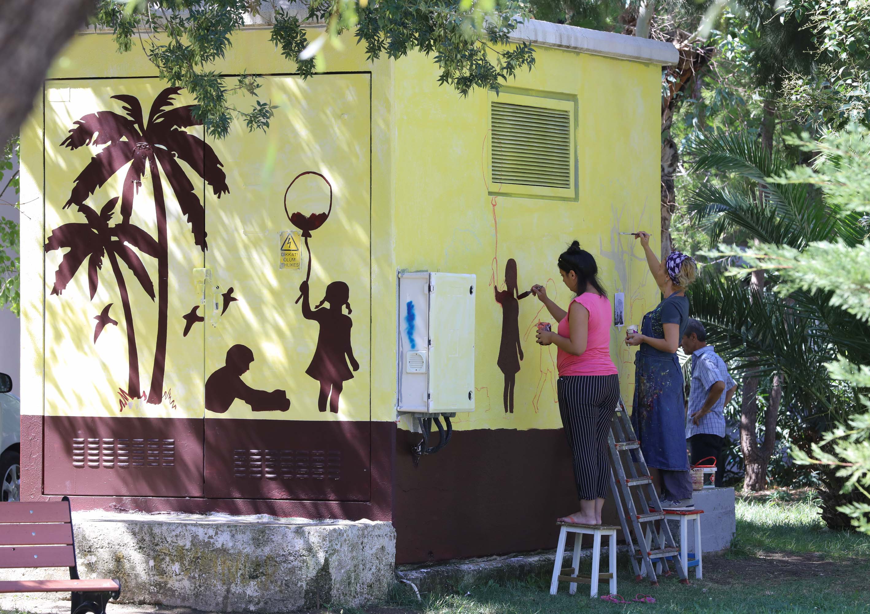 Buca'nın trafolarına sanatsal dokunuş