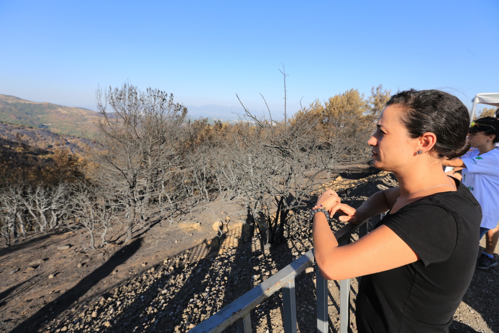 Başkan Sengel, yanan ciğerlerimiz için Efemçukuru'nda