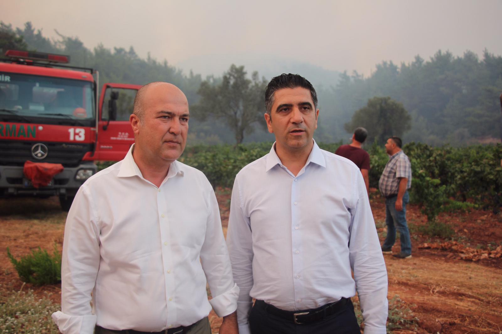 CHP'li Murat Bakan yangın bölgesinde: 