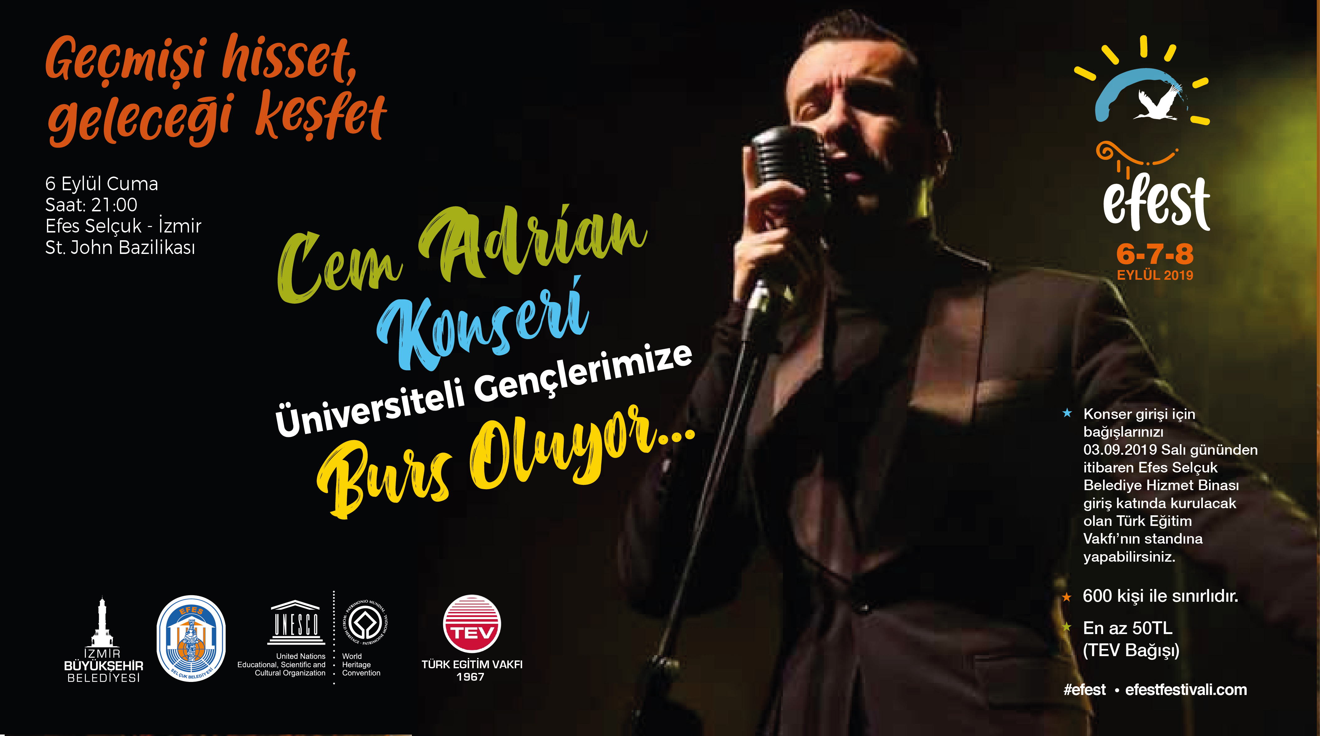 Selçuk Efest'in konser geliri eğitime umut olacak... İlk bağış Başkan Sengel'den