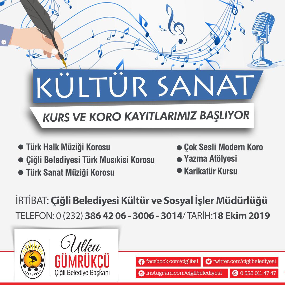 Çiğli Belediyesinden sanat kursları 