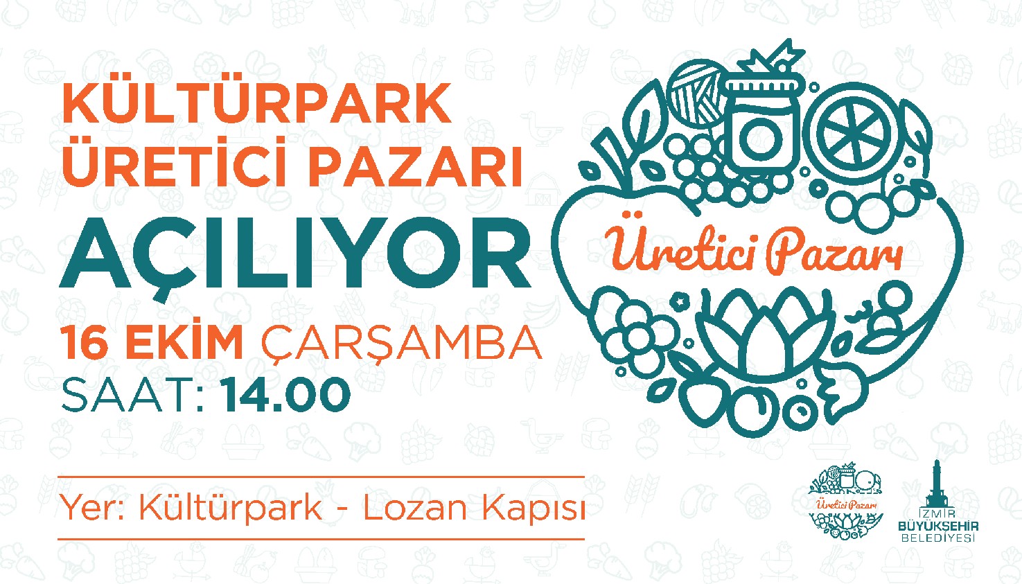 Kültürpark Üretici Pazarı açılıyor