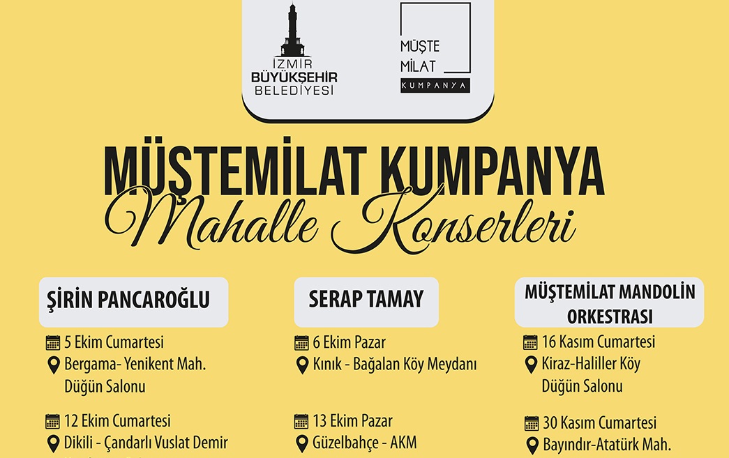 Müştemilat Kumpanya’nın mahalle konserleri başlıyor!
