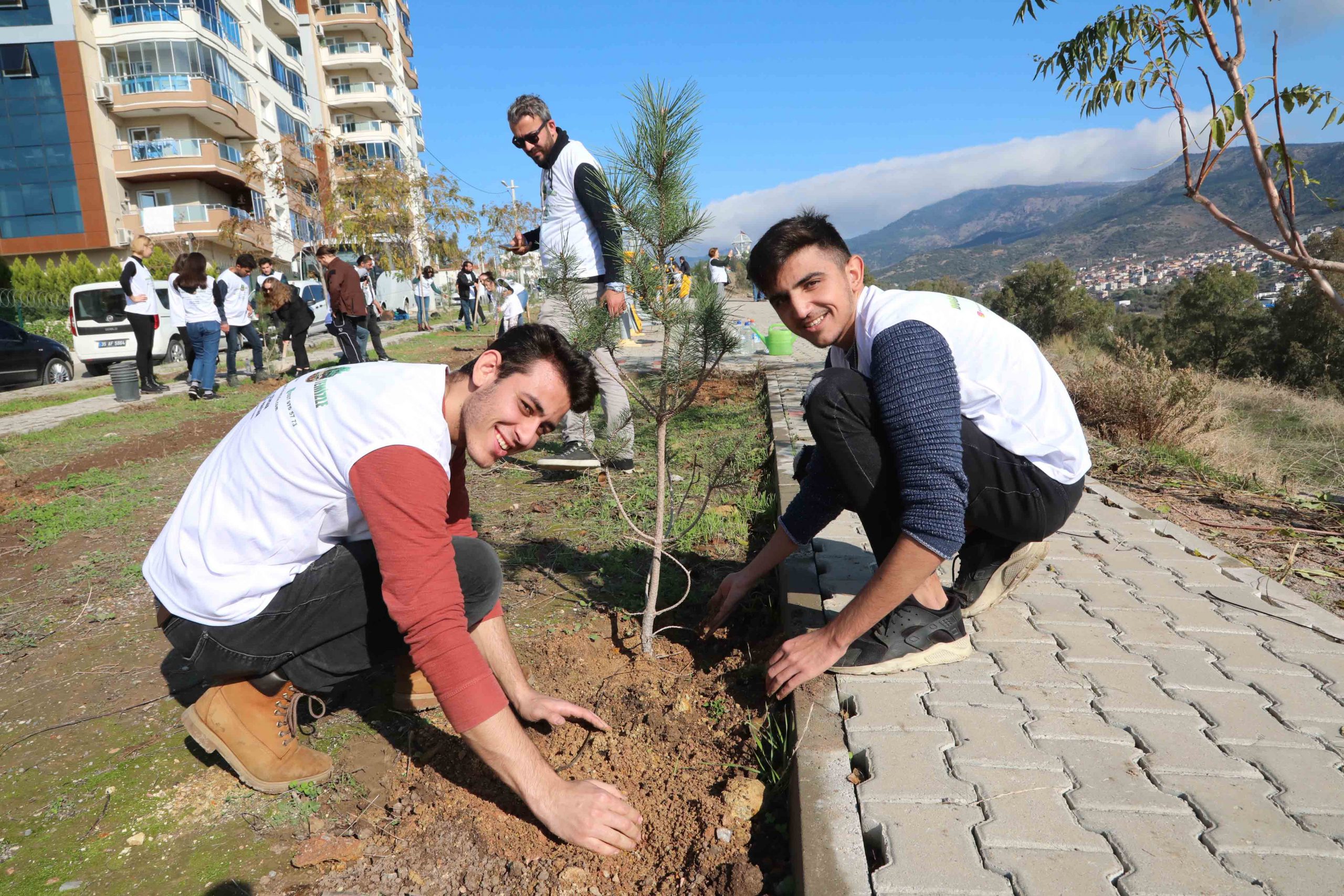 Gönüllülerden fidan seferberliği