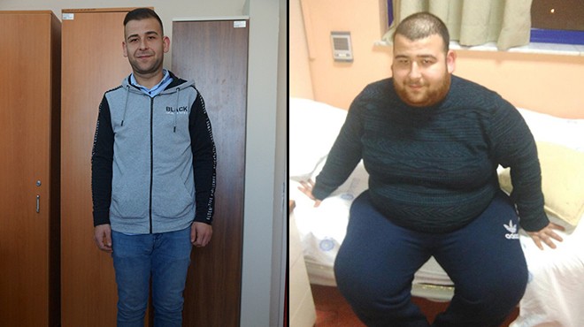 Askere gidebilmek için 110 kilo verdi