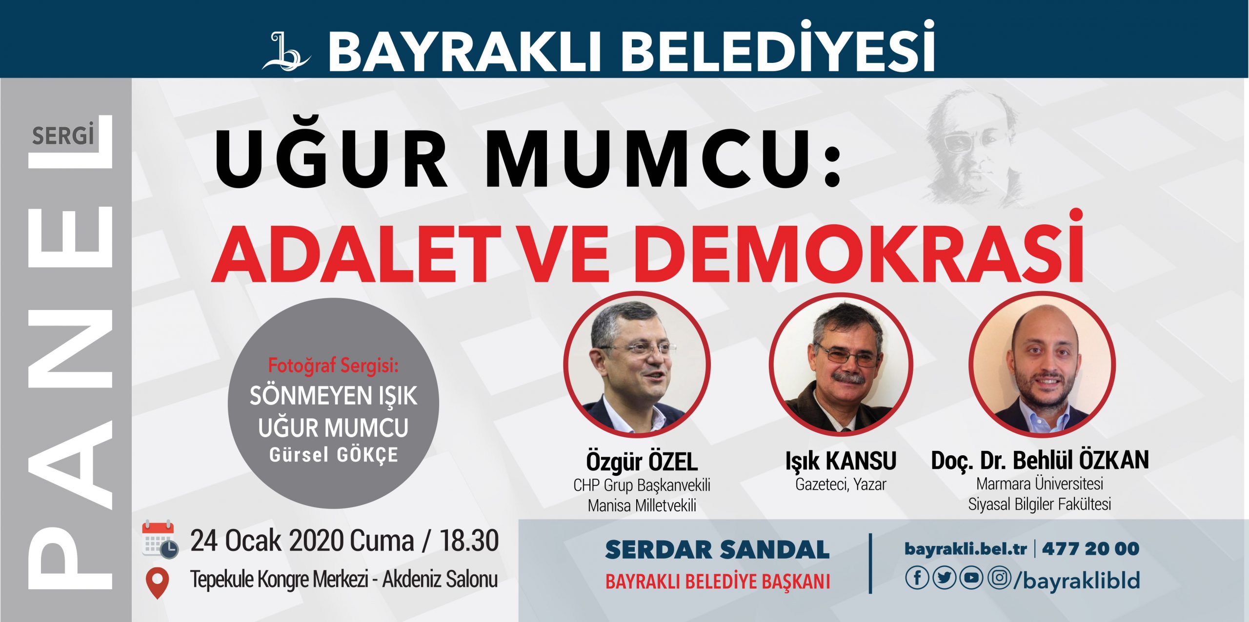 Bayraklı'da Uğur Mumcu panel ve sergi ile anılacak
