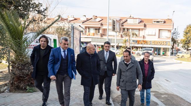 Tunç Soyer'den Urla çıkarması! Çalışmaları yerinde izledi!  