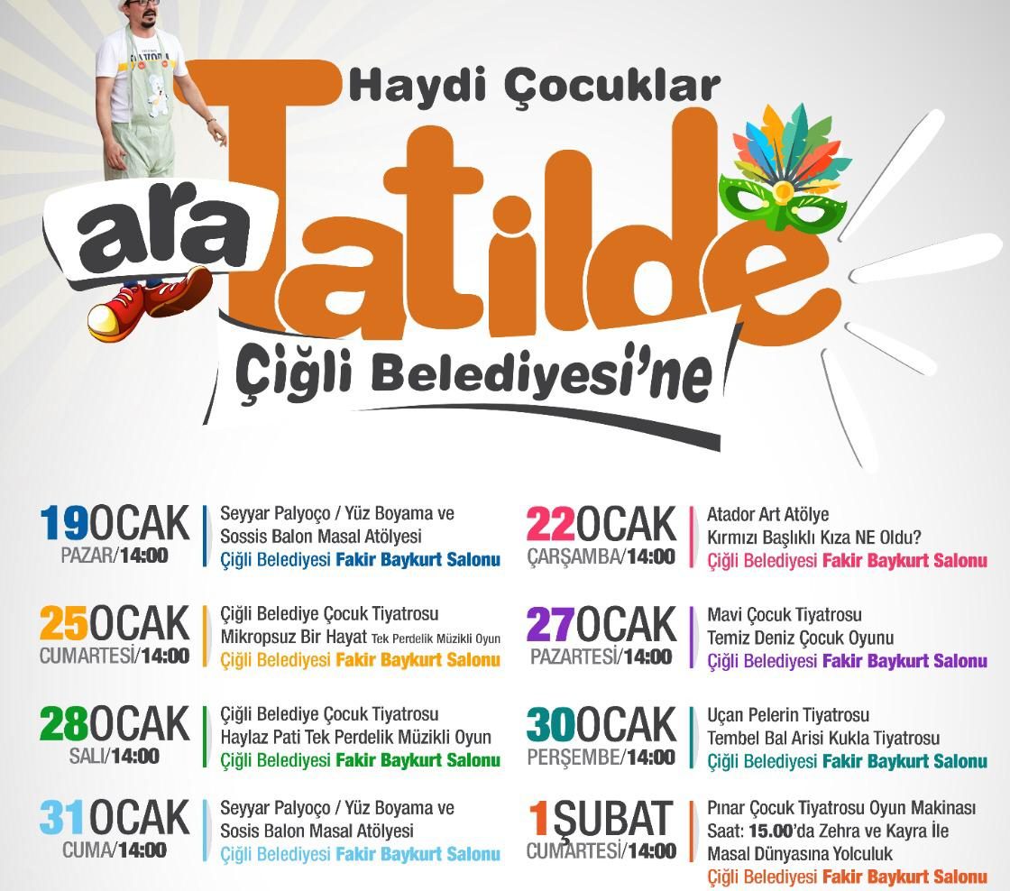 Çiğli Belediyesi’nden Çocuklara Sömestir Hediyesi