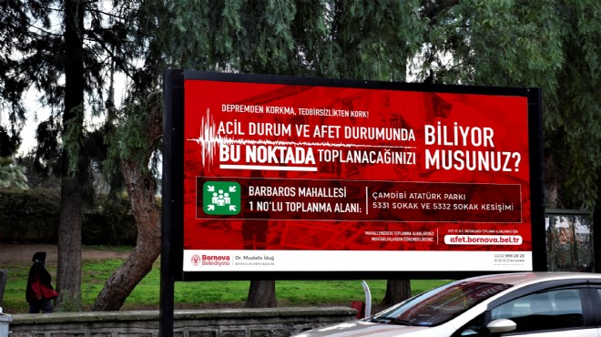 Bornova'da deprem farkındalığı arttırılıyor!