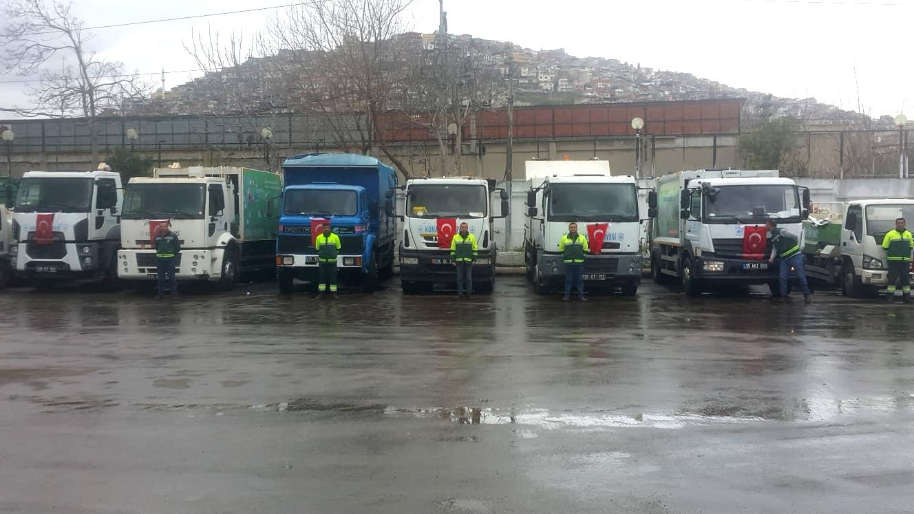 Konaklı işçilerden şehitlere saygı duruşu: Kalbimiz sınır ötesinde bulunan askerlerimizle