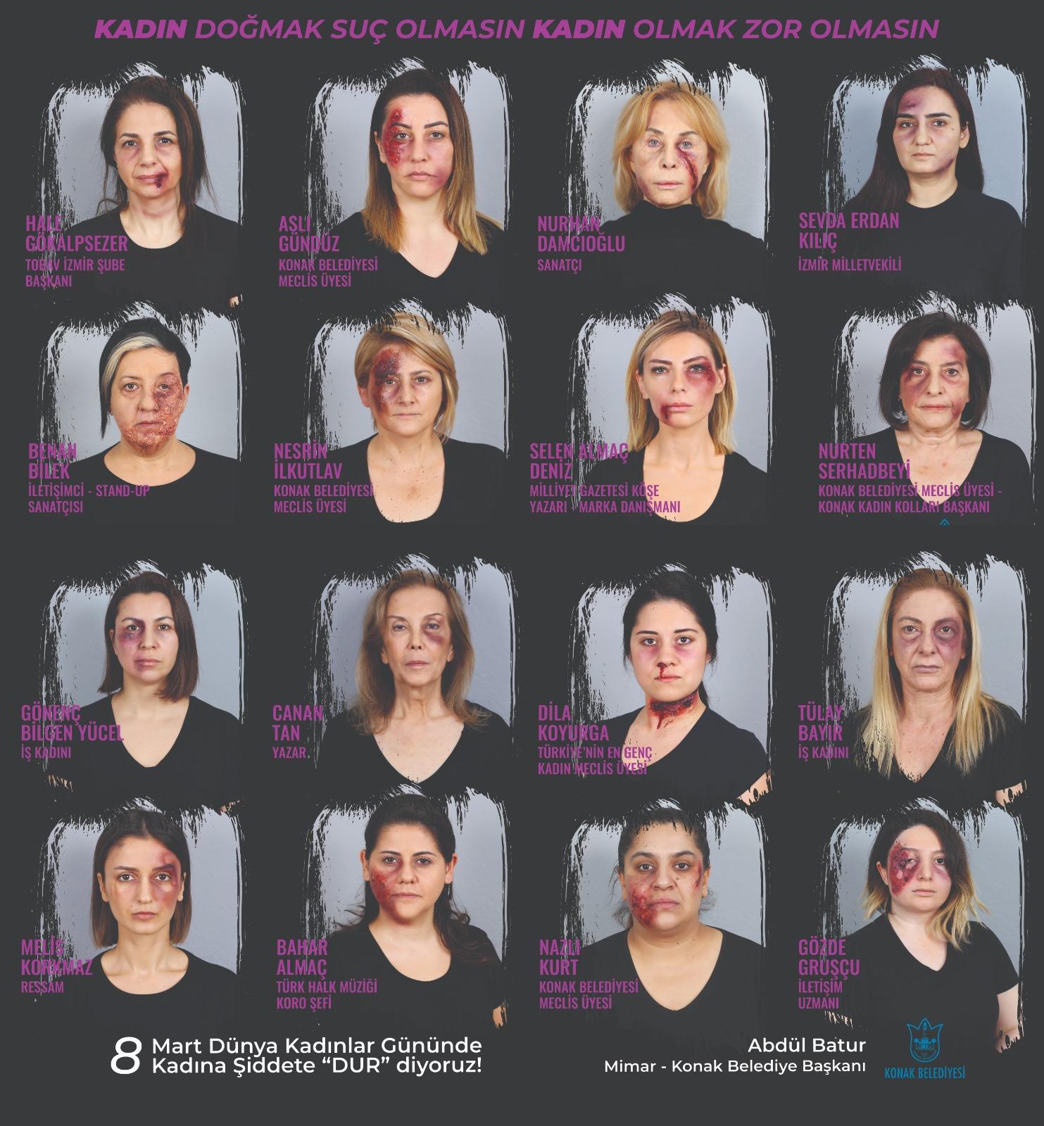 Konak şiddete 'Dur' projesiyle 8 Mart’a damga vuracak!