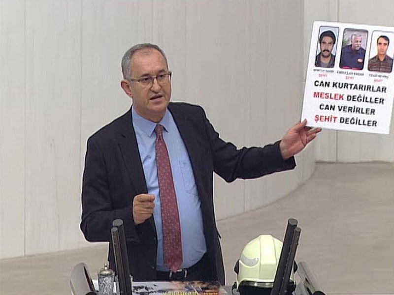 CHP'li Sertel'den Cumhur İttifakı'na itfaiyeci çıkışı!