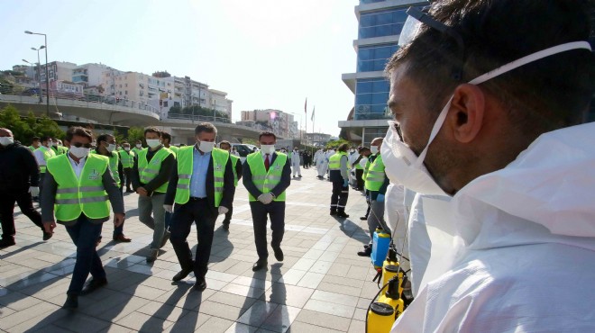 Bayraklı’da dev koronavirüs ekibi gece gündüz demeden çalışıyor