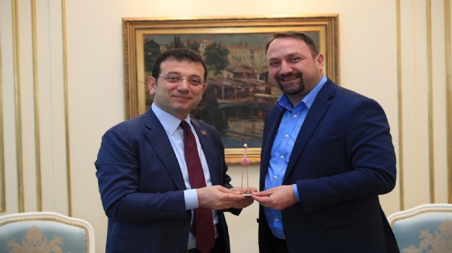 Gümrükçü’den İmamoğlu’na ‘flamingolu' ziyaret!