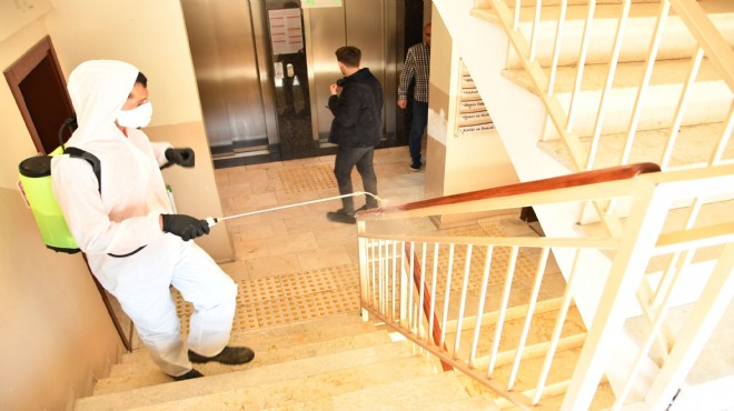 Narlıdere’de koronavirüs mücadelesi: 4 gündür aralıksız ilaçlama!