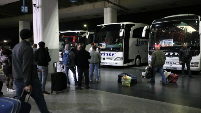 Otogarlarda tatil yoğunluğu! Öğrenciler akın etti