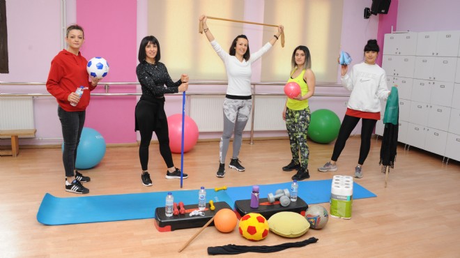 Balçova'da online spor dönemi: Ev içi yaratıcı teknikler