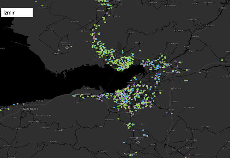 İşte İzmir'in koronavirüs haritası