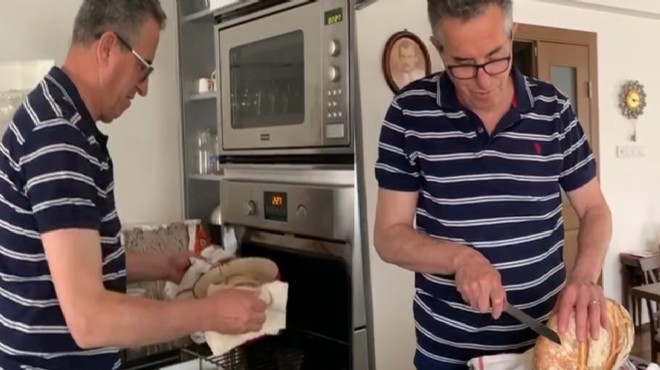 Başkan Arda, evde kal çağrısına uydu, evde ekmek yaptı