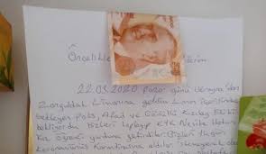 Karantinadaki yurttaştan örnek davranış: Mektup yazıp 50 TL bıraktı