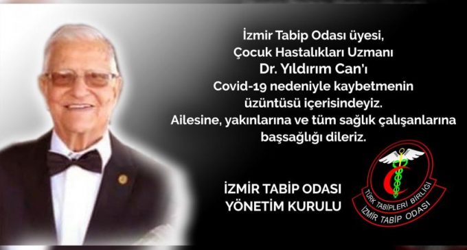 İzmir’de bir doktor daha koronavirüs nedeniyle yaşamını yitirdi