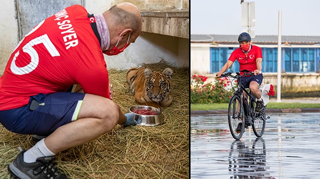 Başkan Soyer'den bisikletli 19 Mayıs turu, önce Atatürk Anıtı ardından Doğal Yaşam Parkı!