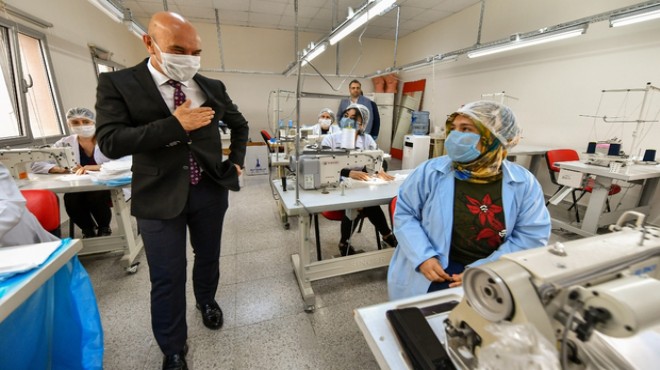 Soyer, İzmir nüfusu kadar maske dağıtıldığını duyurdu!