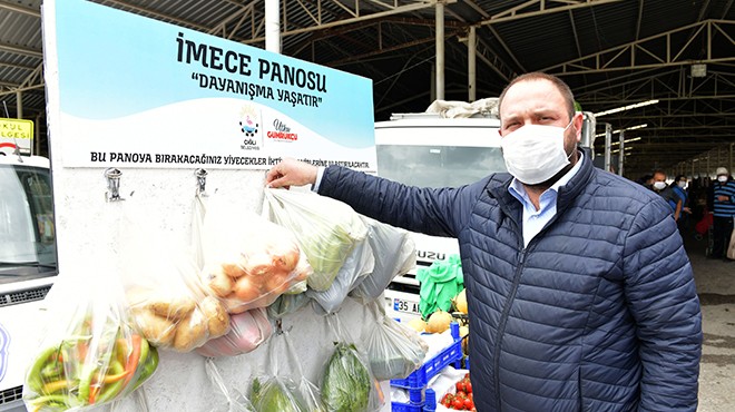 İzmir’de örnek uygulama: Çiğli'de pazar yerlerine imece panosu