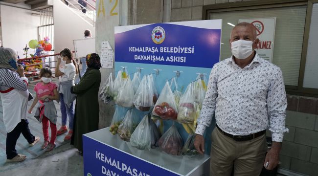 Kemalpaşa'da askıda dayanışmaya büyük ilgi