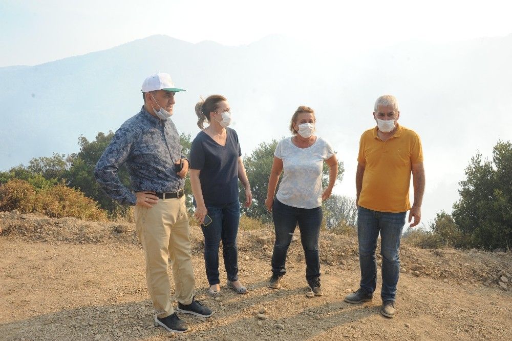 Başkan Çalkaya'dan yangın açıklaması: Yanan her ağaçla canımız yanıyor