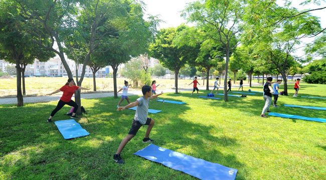 Çiğli'de sosyal mesafeli Taekwondo Antrenmanı