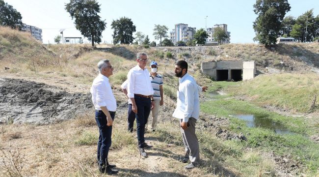Gaziemir’de “Dere”ye akan kanalizasyon sorunu çözülüyor!