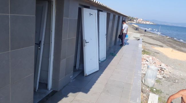 Güzelbahçe'de 'Vandallar' yine iş başında