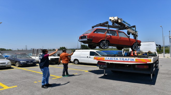 İzmir’de 6 ayda 184 hurda araç çekildi