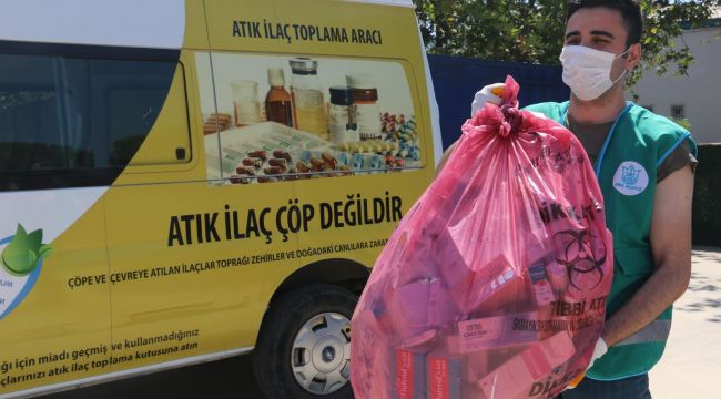 Konak Belediyesi bir yılda 7 buçuk ton atık ilaç topladı!