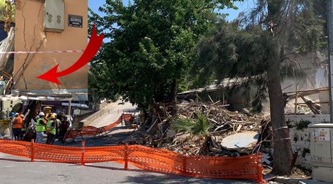 Narlıdere Metro yapımında göçük: Zemin üstü yapı çöktü!