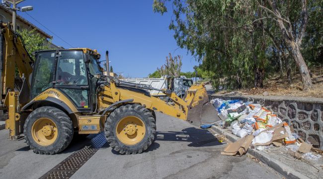 Çiğli'de moloz seferberliği: Günlük 85 ton temizleniyor