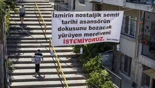 İzmirliler istemedi Büyükşehir yürüyen merdiveni rafa kaldırdı!