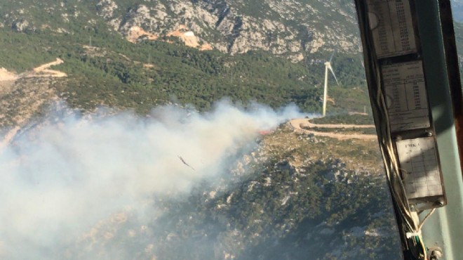 İzmir bugün de yangına uyandı! Karaburun alev alev