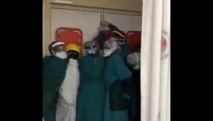 Ankara'da sağlık çalışanlarına çirkin saldırı!