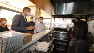 Bayraklı’da sosyal mesafe ve maske denetimi